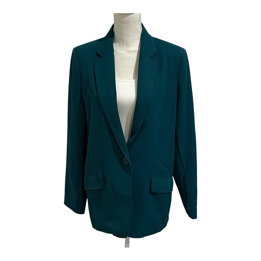 NWT Max Studio London Women's Size L Lined Blazer Color Topaz New with Tag